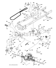 Husqvarna YTH 26V54 (960480011-00) - Husqvarna 54" Yard Tractor (2010-12) DRIVE
