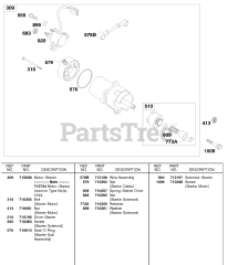 Briggs & Stratton 185437-0276-E1 - Briggs & Stratton Horizontal Engine Electric Starter