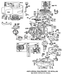 Briggs & Stratton 92908-0744-XX - Briggs & Stratton Vertical Engine Cylinder,Sumps,Piston,Mufflers