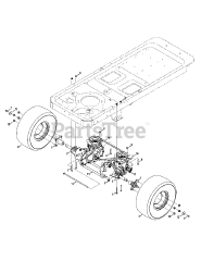 Cub Cadet RZT-42 (17YF2ACS010) - Cub Cadet 42" RZT Zero-Turn Mower, Kohler (2012) Rear Drive &amp; Wheels (18 x 8.5 &amp; 9.5)