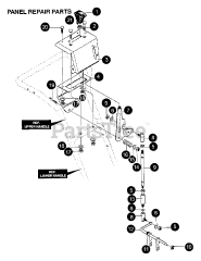 Echo ST-8027 - Echo Snow Thrower Control Panel, Speed Control Assembly