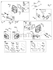 Briggs & Stratton 49C877-0004-G1 - Briggs & Stratton Vertical Engine Cylinder Head Group