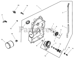 Toro 73471 (518 xi) - Toro Garden Tractor (SN: 000000001 - 000999999) (2000) Group 3-Oil Pan/lubrication (model 73542 73570)