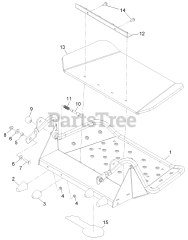 Exmark VT691KA524 - Exmark 52" Vantage Stand-On Mower, Kawasaki FS691V (SN: 312000000 - 312999999) (2012) Platform Assembly No. 116-1804