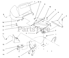 Toro 79401 - Toro 42" Easy Twin Vacuum Bagger (SN: 079000001 - 079999999) (1997) 42" Deck Components Assembly
