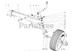 Toro 57017 - Toro 25" Lawn Tractor (SN: 003000001 - 003999999) (1973) Front Axle Assembly