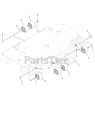 Gravely 992292 (Pro-Turn 260) - Gravely Pro-Turn 60" Zero-Turn Mower, Yamaha EFI (SN: 062000 - 069999) Anti-Scalp Wheels - 52" And 60"
