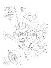Murray 385047x51A - Murray 38" Lawn Tractor (2007) Steering