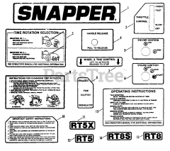 Snapper R8002BE (85230) - Snapper Rear-Tine Tiller, 8hp
