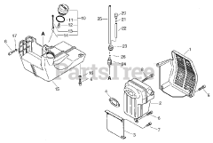 Echo CLS-5800 - Echo Clearing Saw Muffler, Fuel Tank