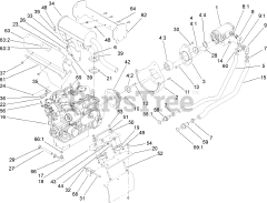 Toro 22333 (TX 525) - Toro Dingo Compact Utility Loader (SN: 270000401 - 270999999) (2007) Engine and Pump Assembly