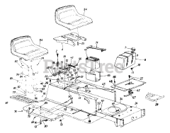 Huskee 13A4660F131 - Huskee Lawn Tractor (1999) (Tractor Supply)