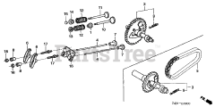 Honda GX160 U1 QXE8 (GCACK) - Honda Engine, Made in Japan (SN: GCACK-1000001 - GCACK-9999999) CAMSHAFT
