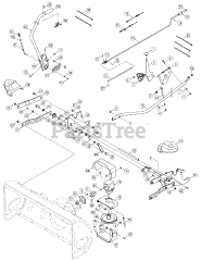 Cub Cadet 126 (19A-126-100) - Cub Cadet 42" Two Stage Snow Thrower Attachment (2008 & Before) att2 Linkage &amp; Controls