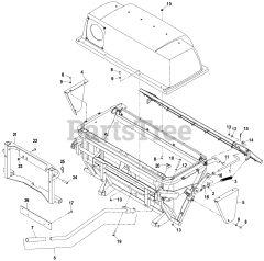 Exmark LHPUVD5256 - Exmark Ultra Vac QDS Bagger for 52" & 56" Lazer HP Mower (SN: 790000 - 849999) (2009) Hopper Assembly