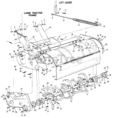 MTD 19746-8 - MTD 28" Tiller Attachment (1988)