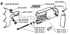 Husqvarna 3120 - Husqvarna Chainsaw (SN: 19942300001 - 19960100000) CLUTCH COVER