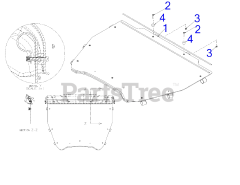 Cub Cadet 39A70119 (39A70119100) - Cub Cadet Utility Vehicle Windshield Kit (2018) Replacement Parts