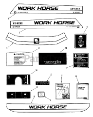 Toro D2-113701 (LT-1136) - Toro Lawn Tractor (1983) Decals, Miscellaneous