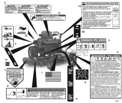 Gravely 915096 (ZT 2250) - Gravely 50" Zero-Turn Mower, 22hp Kohler (SN: 000101 & Above)
