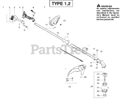 Poulan PPB 200 E - Poulan String Trimmer, Type 1 (2009-02)