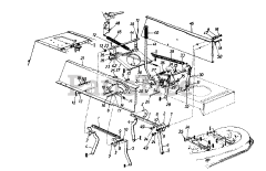 Premiere 134M695G321 - Premiere Lawn Tractor (1994) (Northstar Outdoor Eq) Deck Lift &amp; Hanger Assembly
