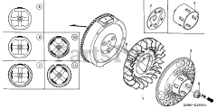 Honda GX270 QXC9/A (GCAB) - Honda Engine, Made in Japan (SN: GCAB-2000001 - GCAB-9999999) FLYWHEEL