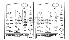Briggs & Stratton 104777-0102-01 - Briggs & Stratton Vertical Engine Carburetor Overhaul Kits