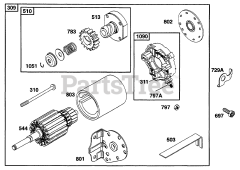 Briggs & Stratton 253707-0154-02 - Briggs & Stratton Vertical Engine Electric Starter