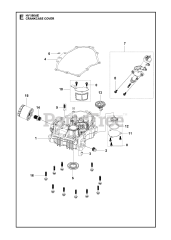 Husqvarna 531262201 - Husqvarna Engine (2022-01) CRANKCASE COVER