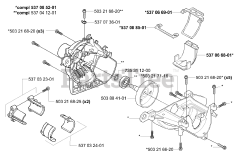 Husqvarna 326 EX - Husqvarna Handheld Edger, E-TECH 2 (2001-03) Crankcase