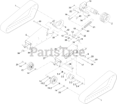 Toro 22328 HD (TX 1000) - Toro Dingo Wide Track Compact Utility Loader (SN: 414000000 - 999999999) Track, Drive Wheel and Tensioner Assembly