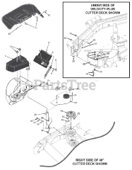 Scag GC-3B - Scag Fabric 3-Bag Grass Catcher (SN: K3300001 - K3399999) STC 48"/52" Blower Mounting Components