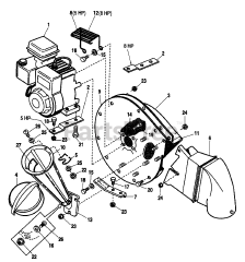 Simplicity 8/25 (1692373) - Simplicity Chipper Vacuum, 8hp