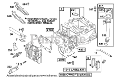 Toro 20020 (R-21 S1) - Toro 21" Recycler Walk-Behind Mower (SN: 210000001 - 210999999) (2001) Engine Briggs Stratton Model 12h802-1776-B1