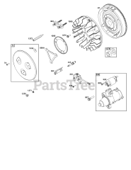 Briggs & Stratton 542477-0006-J1 - Briggs & Stratton Horizontal Engine Flywheel, Ignition, and Starter Group