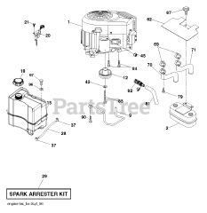 Poulan Pro PB 22H42YT (960480051-00) - Poulan Pro Lawn Tractor (2012-11) ENGINE