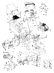 MTD 38973 (122-479R013) - MTD Walk-Behind Mower (1992) (Costco)