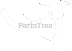Toro 74925 TE (6000) - Toro 152cm Z Master Zero-Turn Mower, Side-Discharge Deck (SN: 313000001 - 313999999) (2013) LEVER ASSEMBLY NO. 107-1664