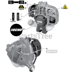 Echo PAS-225 - Echo PAS Series Powerhead (SN: T99913001001 - T99913999999)
