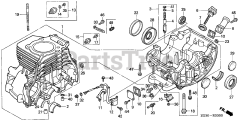 Honda GD410 VAA (GPA) - Honda Engine, Made in Japan (SN: GPA-1000001 - GPA-1021879) CYLINDER