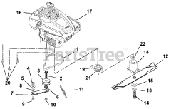 Gravely 911262 (LM 21 S) - Gravely 21" Walk-Behind Mower, Kohler XT-7 (SN: 000101 & Above) Engine, Blade And Belt