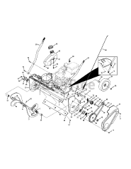 MTD 31A-2M1E706 - MTD Snow Thrower (2013) Drive System &amp; Auger Assembly