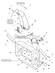 Simplicity 960 E (1694439) - Simplicity 24" Snow Thrower, 9hp