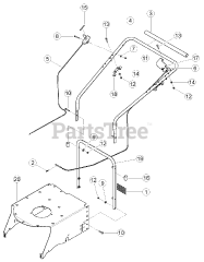 Bear Cat WV 160 - Bear Cat Walk-Behind Vacuum, 160cc Honda (SN: E06542 - H07101) WV160 &amp; WV190 Handlebar (Push) (SN: E06542 - E07082)