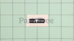 Echo 89012152130 Choke Label