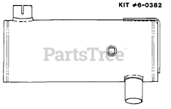 Snapper 1650 A (80524) - Snapper Garden Tractor, 16hp Spark Arrestor Muffler Kit