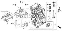 Honda GC160 LA QDE (GCAHA) - Honda Engine, Made in USA (SN: GCAHA-3599750 - GCAHA-9999999) CYLINDER BARREL
