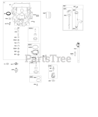Briggs & Stratton 405577-0123-E1 - Briggs & Stratton Vertical Engine Engine Sump, Oil Pump, Dipstick/Tube Assembly