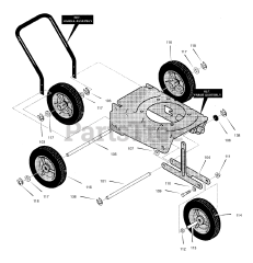 Murray EV3850x4A - Murray Edger (2002) Wheel Assembly